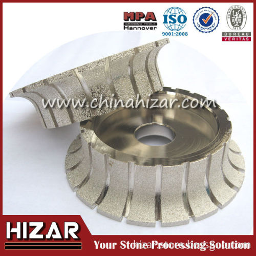 Vacuum Brazed Hand 2 inch grinding wheel/grinder contact wheel